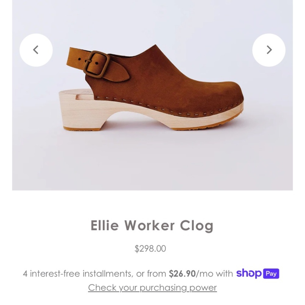 Bryr clogs, made in San Francisco. Barely worn, great condition! Size 36